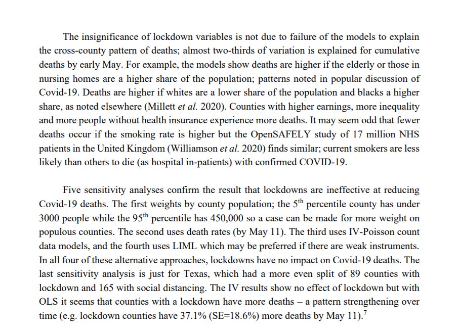 Highly suggest anyone interested take a look through the paper above, it is done properly using IV regression to identify lockdown parameter to test whether or not lockdowns had a causal effect by using political drivers of lockdowns as an instrument (to get exogenous variation)