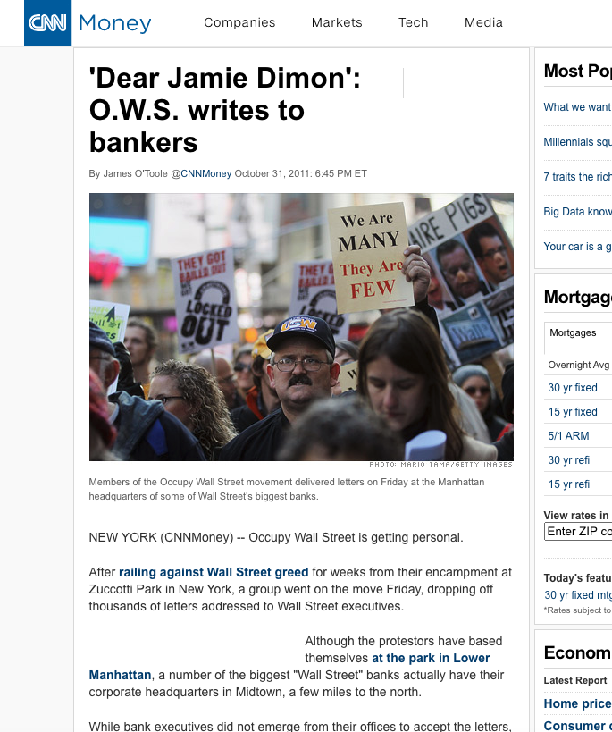 Seriously? Seriously?Writing a bleeping letter to a banker and begging him to be less greedy?That's pathetic.