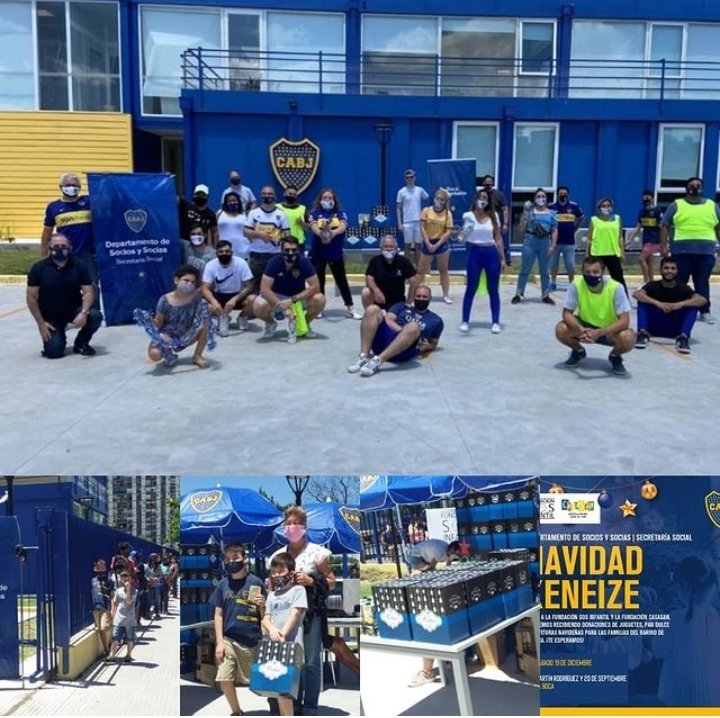 Cerró la campaña Navidad Xeneize!! 🇸🇪🌲
La Secretaria Social del Depto. de Socios y Socias de <a href="/BocaJrsOficial/">Boca Juniors</a> junto a las Fundaciones <a href="/SOSinfantil/">Fundación SOS INFANTIL</a> y <a href="/CasaSanok/">Fundación CasaSan</a>, entregaron cajas navideñas a más de 140 familias del barrio de La Boca

Gracias por tanta solidaridad!

Vamos Boca 👊🇺🇦