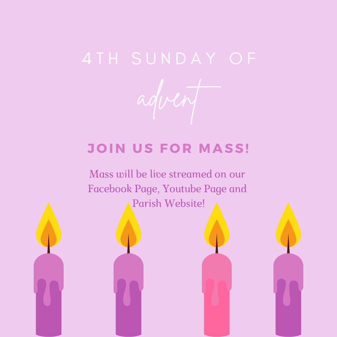 ParishStjoes's tweet photo. We are going live!!!
Join us for the 5:30pm mass with Fr. Pierre. This is a great opportunity to take part in mass without leaving your home. Find us on Facebook or Youtube to view our stream.
#churchneverstops #stjoesprepares #joyfuljoes #advent2020 #christmasishappening https://t.co/Uzf7QrKPW1