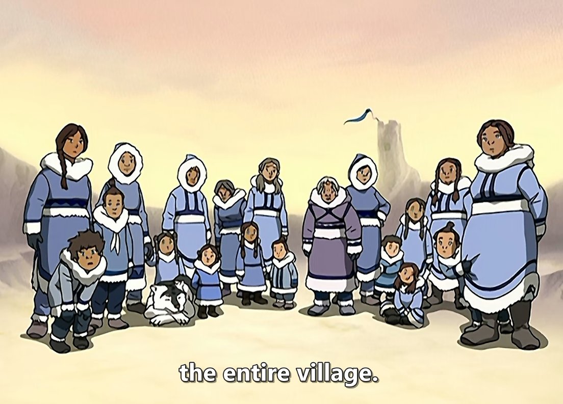 The artbook says the Southern Water Tribe is inspired by the movie Atanarjuat: The Fast Runner, which depicted life in a small Inuit villageHere's an amazing thread by  @LowArctic that goes more into detail about the inspirations the creators took:  https://twitter.com/LowArctic/status/1044095357687345153