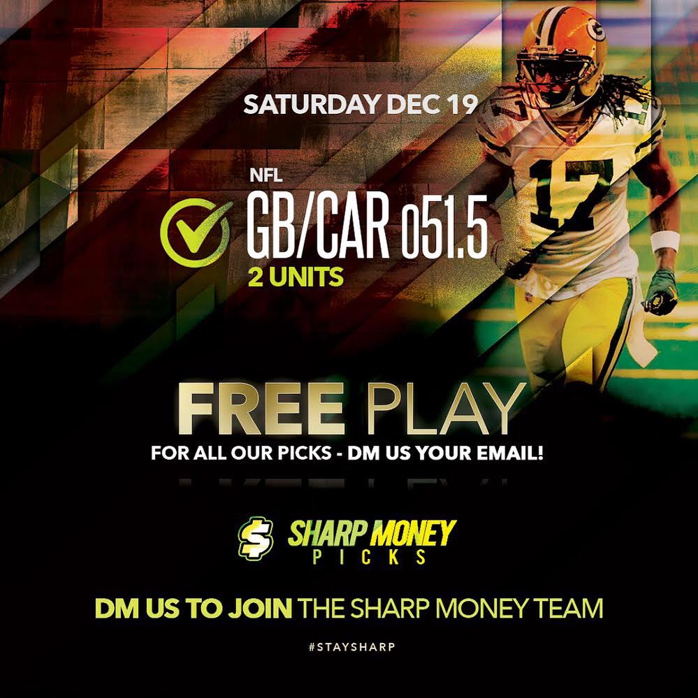 sharpmnypicks's tweet photo. Keeping the money train going from yesterday, we see tonight’s NFL game going OVER • #staysharp team ⚔️⚔️⚔️

Good luck. https://t.co/iVDW7GmZAy