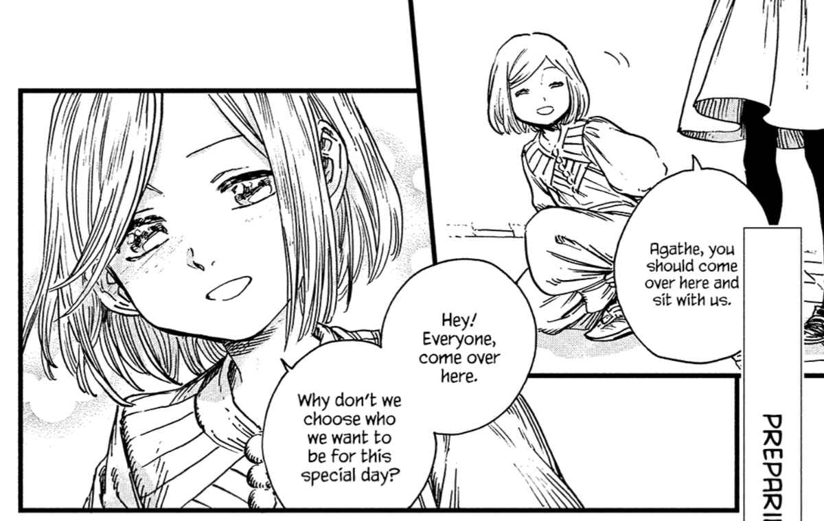 wha spoilers

genuinely love how if agathe appears she HAS to be gay. gay. gay little witch 