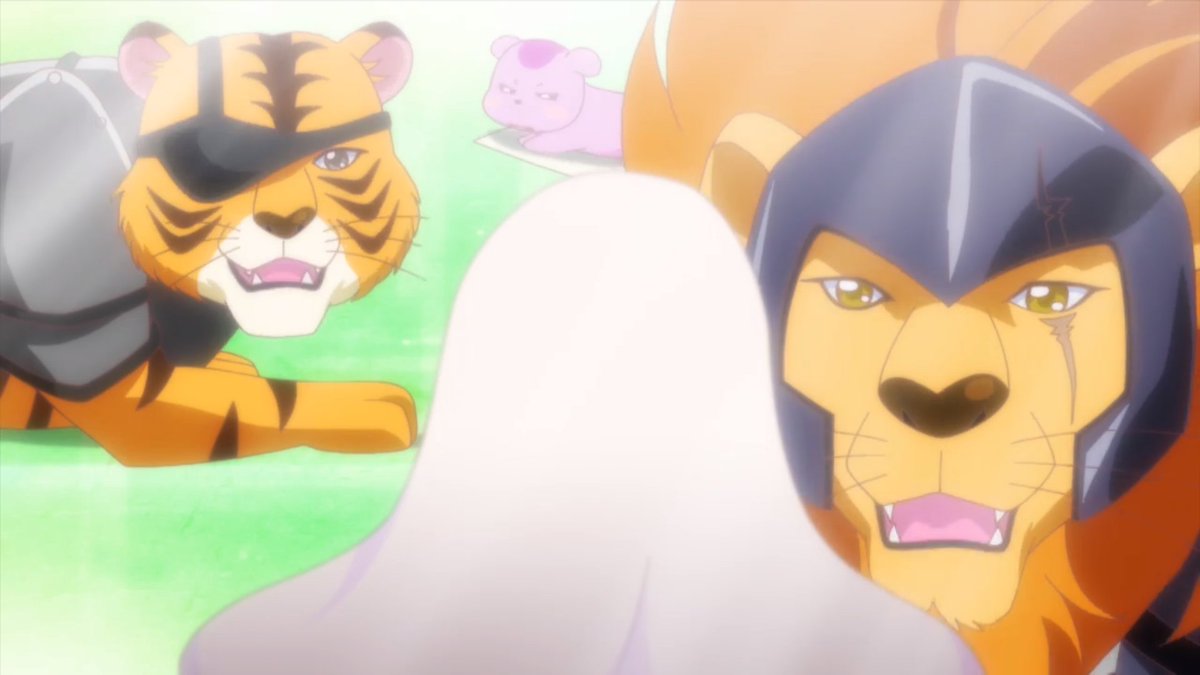 プリキュ ヒーリングガーデンのヒーリングアニマル達の回復しつつある姿を見ることができるとは ビョーゲンズの侵攻と戦い抜いた方々 ライオン型とトラ型が主要戦士格でしょうが 何とも頼もしいですね 動物園でライオンとトラどっちが強いか言い合っていた