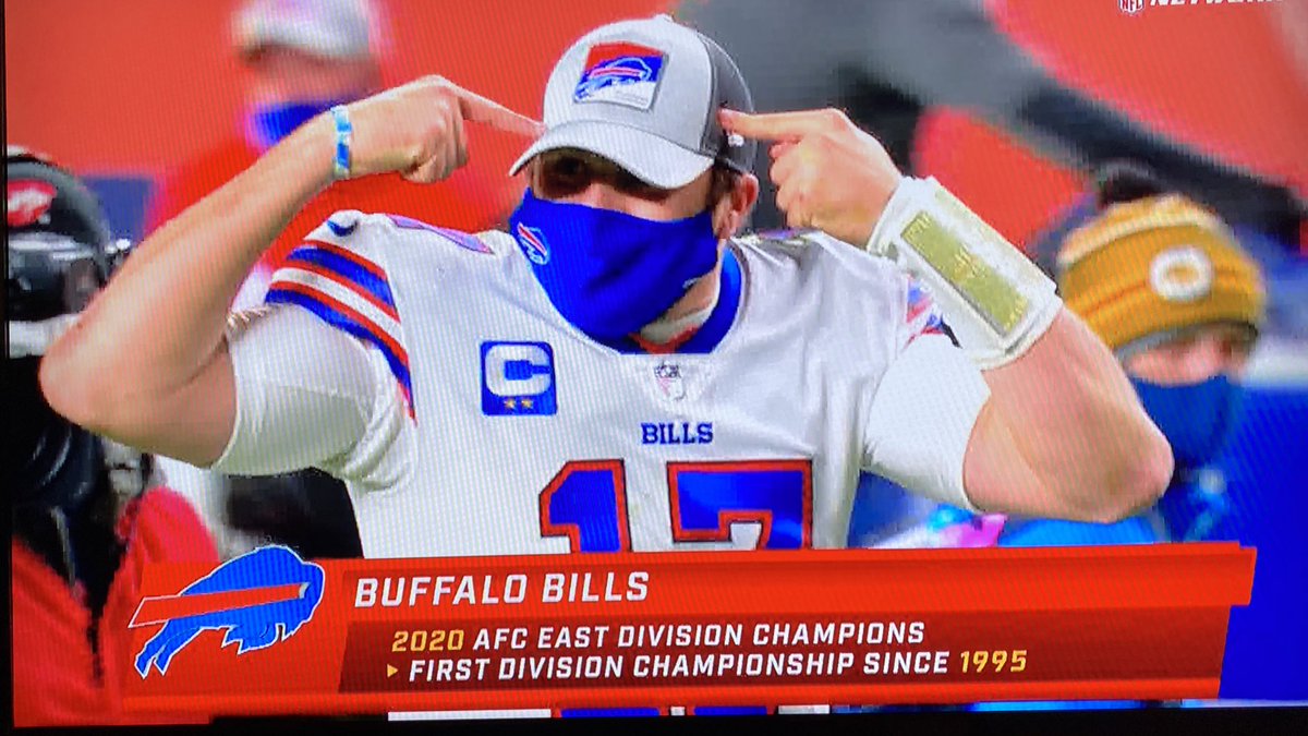 Bradley Gelber on X: 'Josh Allen pointing to the #Bills division  championship hat is all you need right now.  / X