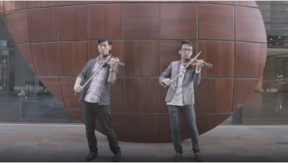 The piece of public art in this shot from the Crazy in Love cover is called "Kernel (Falling from Above) "  https://brecknockconsulting.com.au/275-george-st&nbsp;