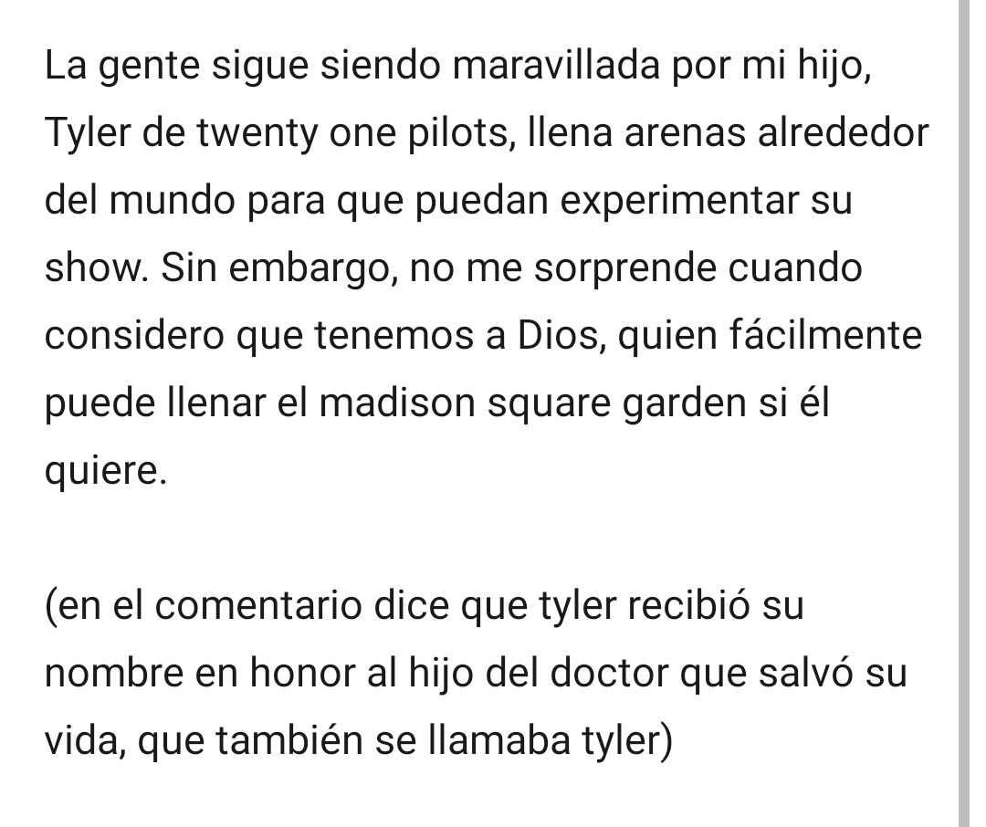 vialisms's tweet image. traducción del extracto del libro de chris joseph (papá de tyler) donde explica cómo tyler estuvo a punto de morir al nacer