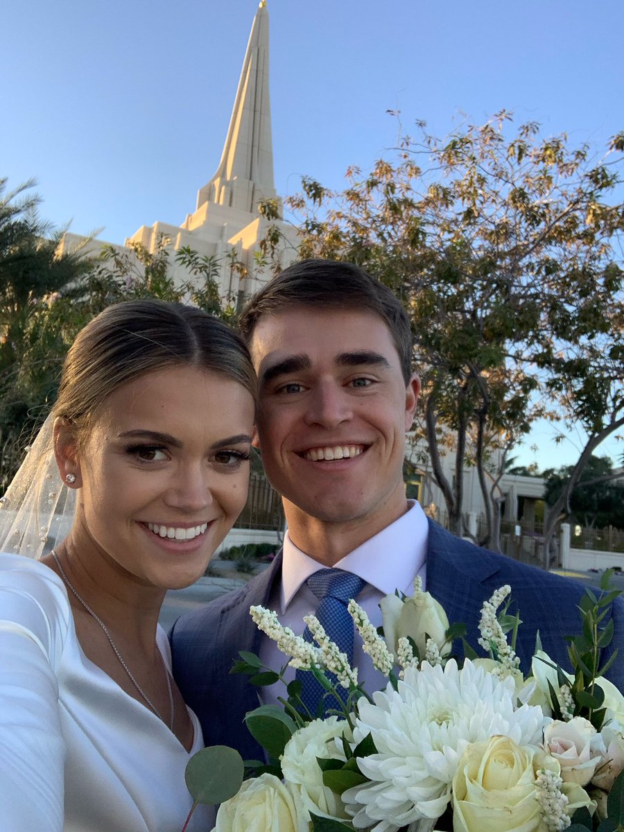 Big congratulations to Natalie Clark getting married to former @BYU_Mens_Tennis player, David Ball! 💙💍