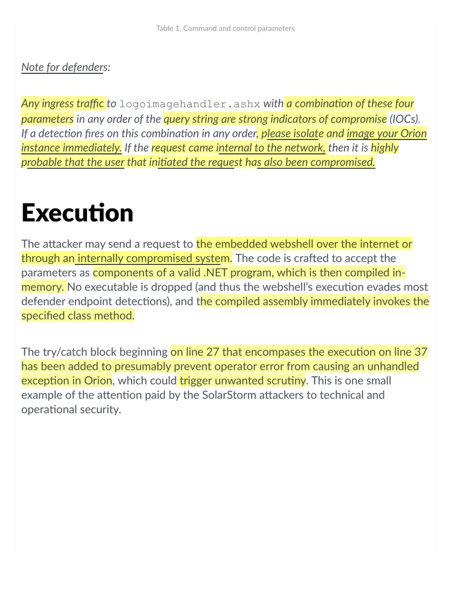 please pay close attention;-four parameters are then executed in a custom method-Any ingress traffic to logoimagehandler.ashx with a combination of these four parameters in any order of the query string are strong indicators of compromise-also INTERNAL ATTACK