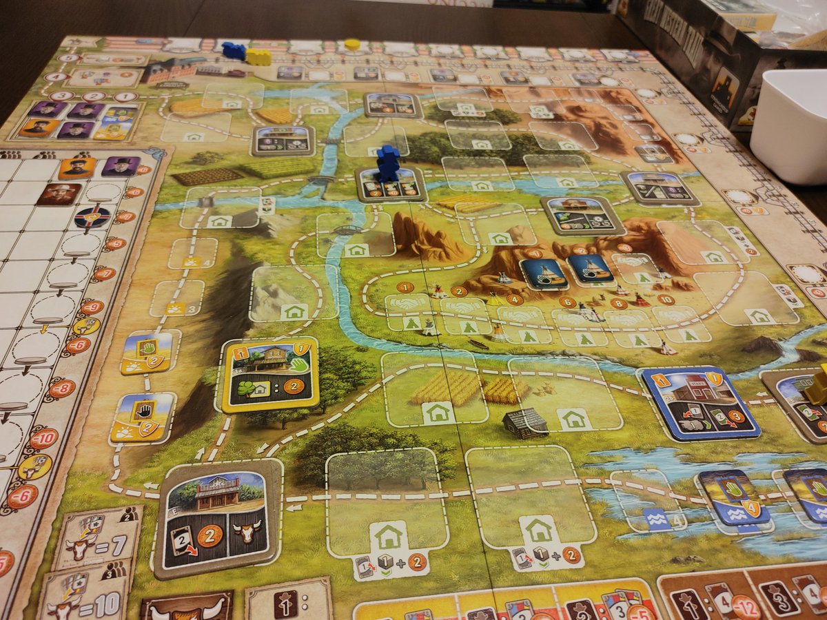 Trying Great Western Trail for the 5th time. Hahahaha also been thinking more of the giveaway. May have to give some lucky person a game from their BGG wishlist. Can't go to expensive though 🥺 thoughts in comments please 😘
#boardgames #giveaway #newshirt