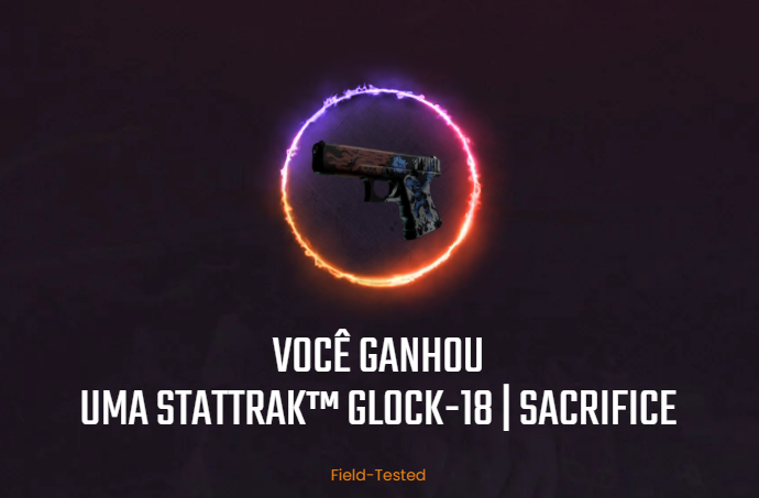 thiagonb_'s tweet photo. Dropei uma StatTrak™ Glock-18 | Sacrifice assistindo a #GCMasters TA LAAAAAAAAAAAAAA https://t.co/K7Hq7VBAFT #DropsByNesha @GamersClubCS @NeshaStore https://t.co/wxvOoruNad