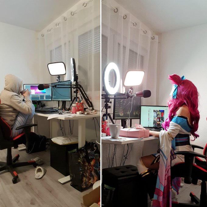 How people think i would be streaming right, how I actually stream left :P how do you stream? #twitchstreamer<a href="/tag/gamergirl"class="tags"><span>#gamergirl</span></a><a href="/tag/twitchstreamer"class="tags"><span>#twitchstreamer</span></a><a href="/tag/contentcreators"class="tags"><span>#contentcreators</span></a>