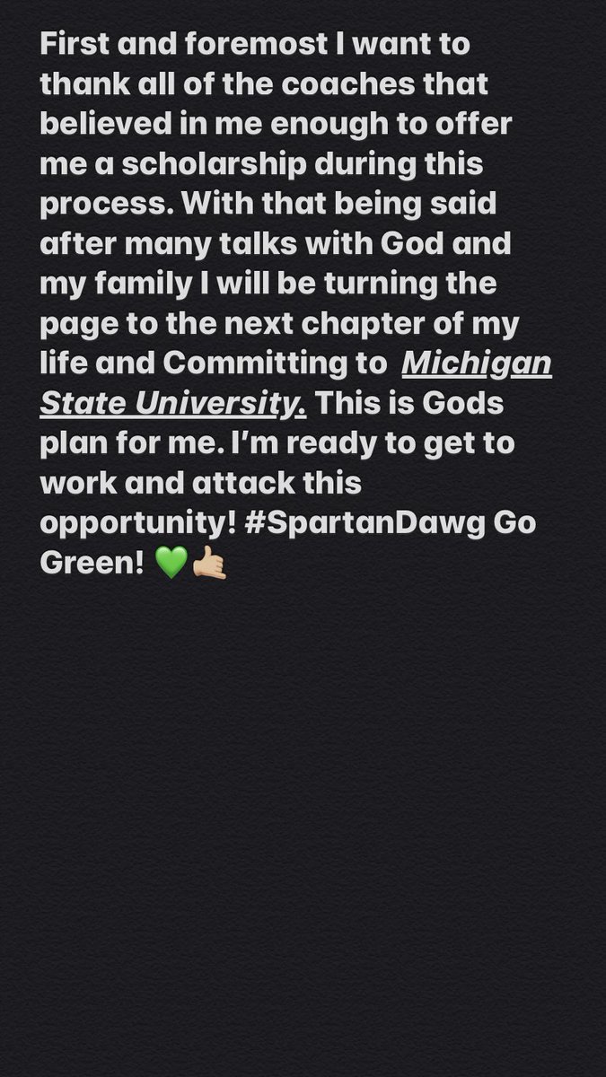 bmocj77's tweet photo. Thank you everyone for the continued support! The next chapter begins. 💚 #DAWG https://t.co/9EBFUGtLiC