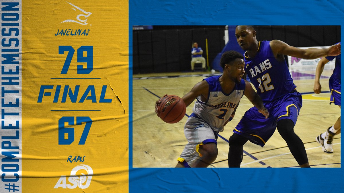 JavelinaMBB's tweet photo. @angeloathletics @_dreambig11 @DerekLuna_ @cavery_3 @Trippy__Hooper Ballgame!! The Javelinas close out 2020 with their third win. @Trippy__Hooper, @_dreambig11 and @cavery_3 all scored in double figures.

#TheJavelinaWay
#CompleteTheMission https://t.co/edDqezvJGz