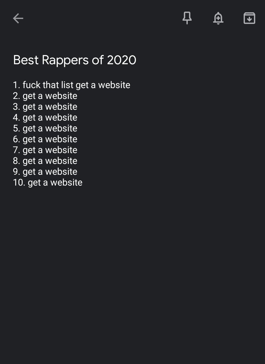 BigSto's tweet image. yo lemme know what you think of my list.