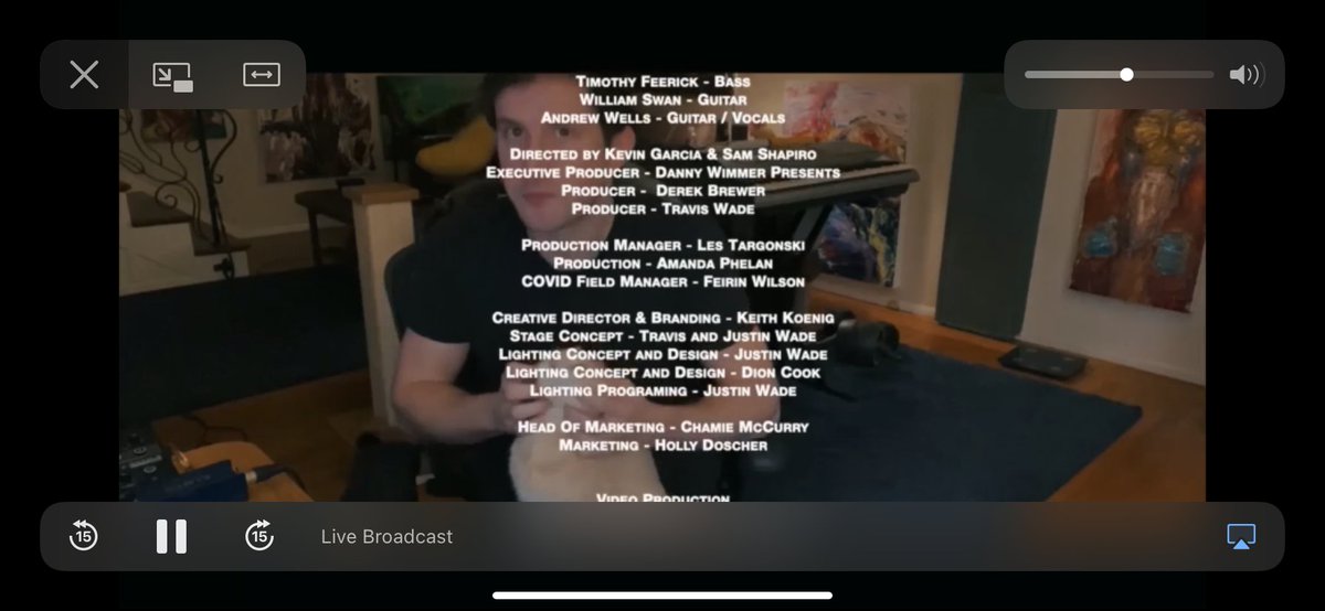 Thyaksus's tweet photo. @DGDtheband 10/10 cannot wait for live events to come back. I watched this entire stream while working. 😂 https://t.co/Mzur5R4JUm