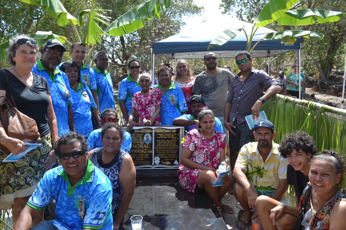 My family come from throughout the Torres Strait. My great great grandmother’s were Annie Savage from Erub, and Annie Kebisu from Iama, who married indentured pearling workers from Borneo (Dayak) & the Phillipines. My families are Ahwang and Mayor from my aka & athe.