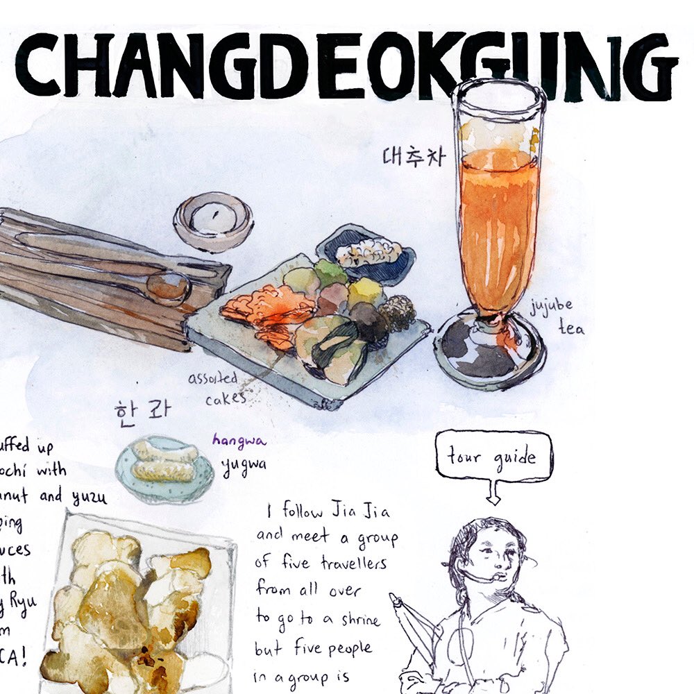 I'm cleaning up my website so I was adding art and I found some of my favorite food illustrations from my first travel journal.
