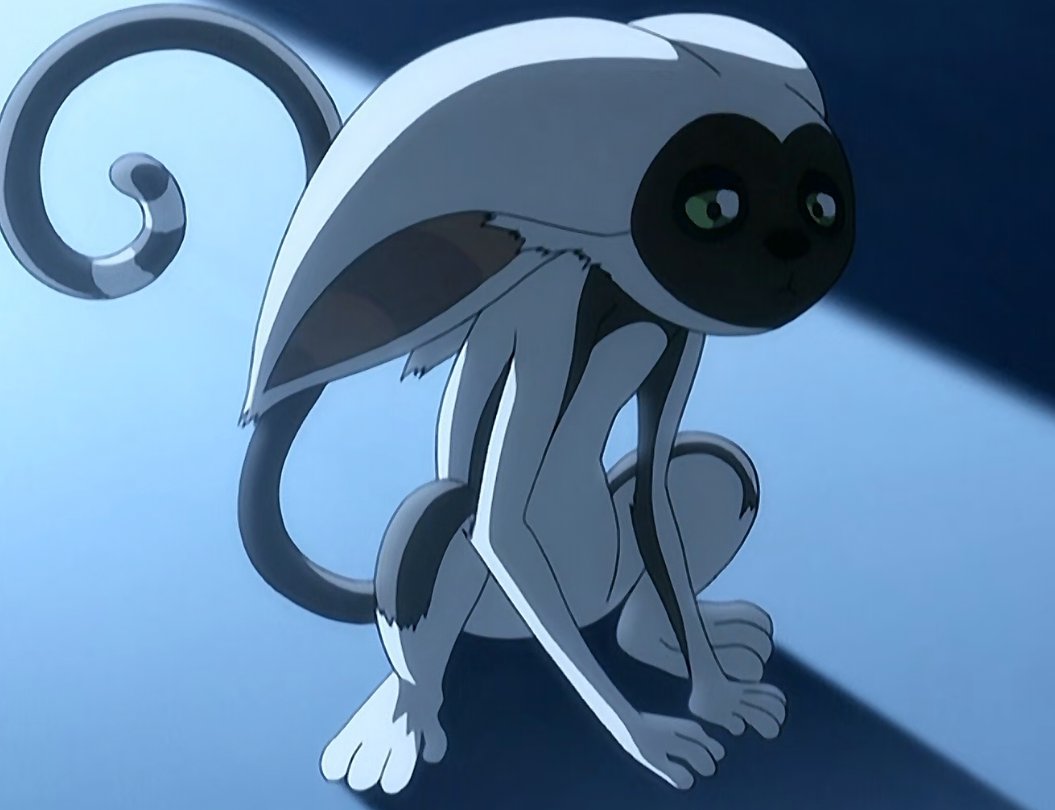 MOMO!!!! Avatar Extras say flying lemurs were originally trained by the Air Nomads to fetch their staffsAlso, apparently there was almost an episode about Momo being Monk Gyatso's reincarnation???