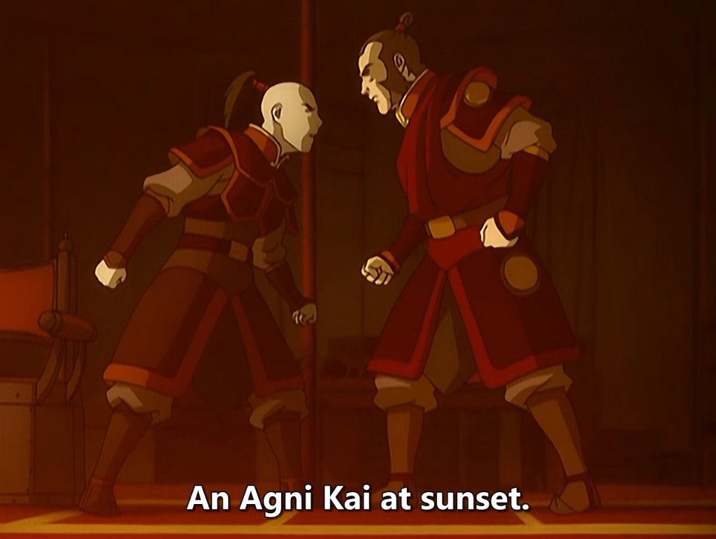 Agni = Fire in Sanskrit, Kai = Meeting in Japanesewhen firebenders go FIGHT ME 1V1,,,they mean it