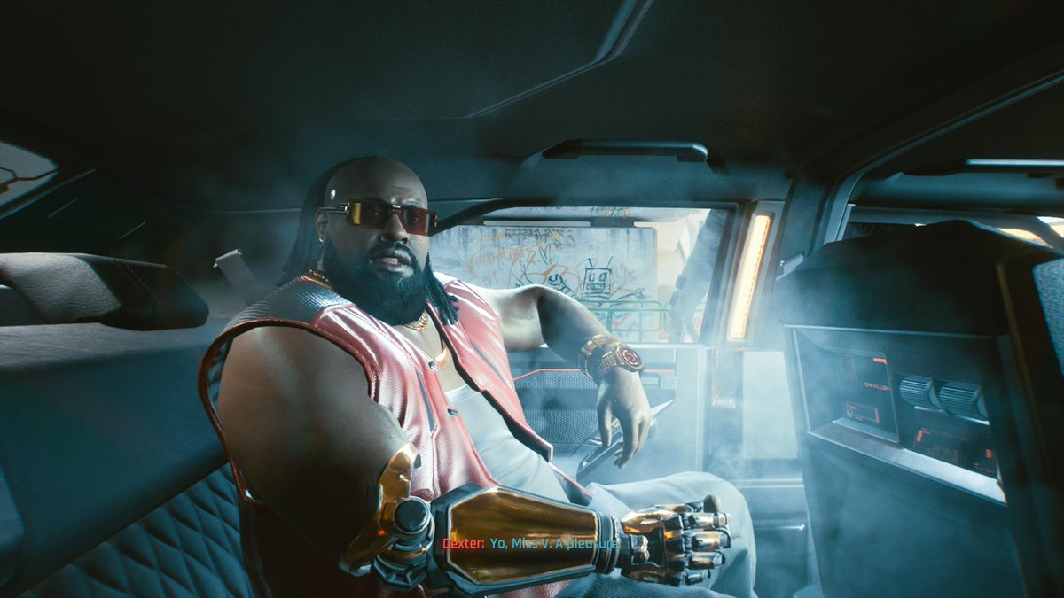 GTM618's tweet photo. Not too shabby looking now. #Cyberpunk2077 #PS5  #P54Share #NotAPotato https://t.co/HagX4bDRes