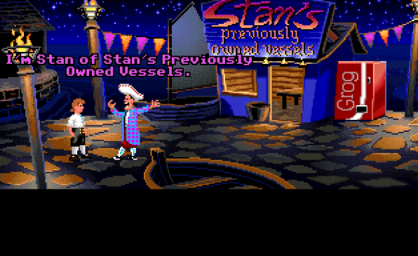 The Secret of Monkey Island ($3.49) - a wildly influential point and click adventure. guybrush threepwood wants to be a mighty pirate - too bad 1. he's a total dweeb and 2. ghost pirate lechuck will kill him dead. switch to original graphics IMMEDIATELY  https://www.gog.com/game/the_secret_of_monkey_island_special_edition