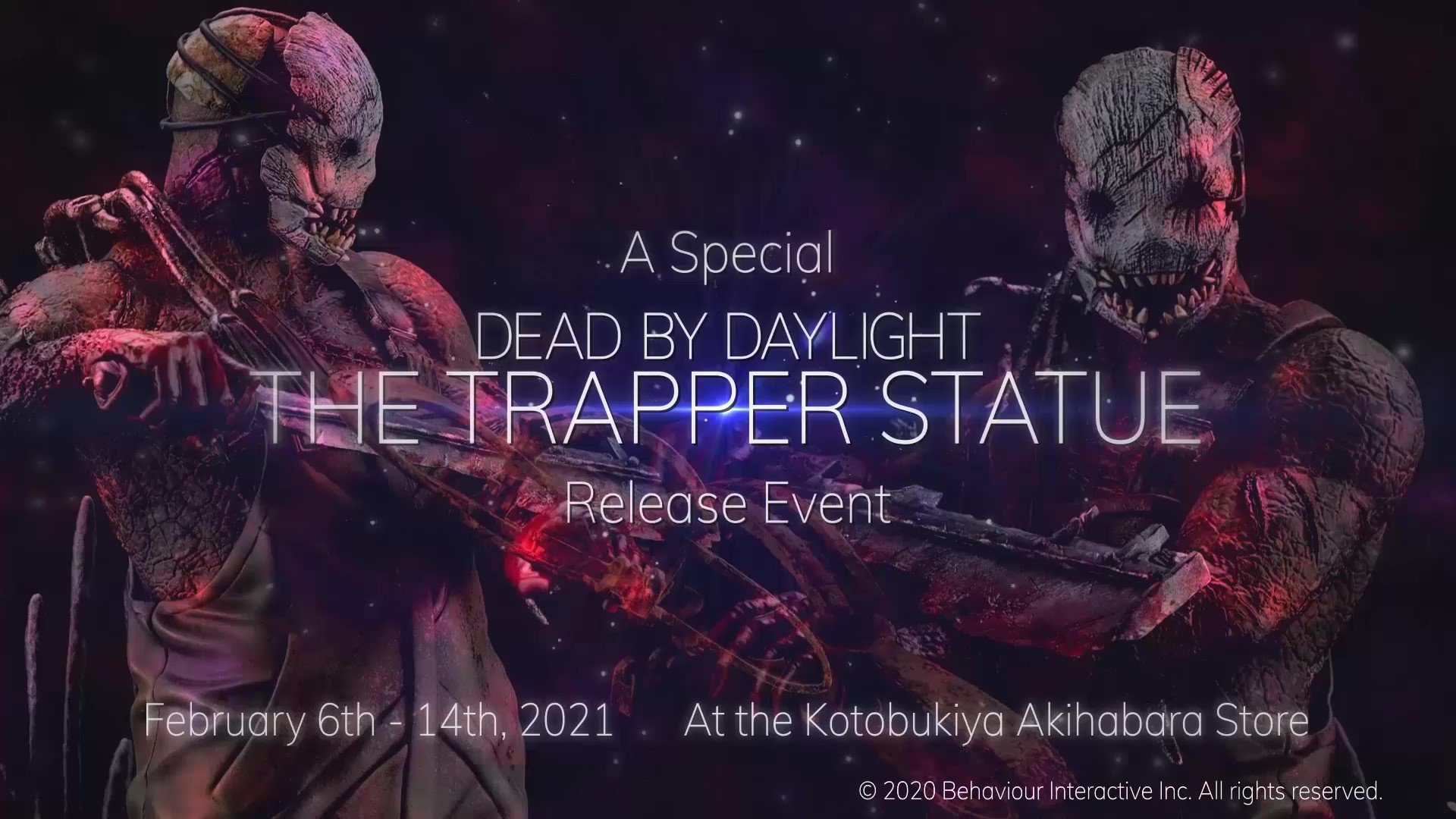 Kotobukiya Official From February 6 To 14 21 A Special Dead By Daylight The Trapper Statue Release Event Will Be Held At The Kotobukiya Akihabara Store Special Photo Spots Statue