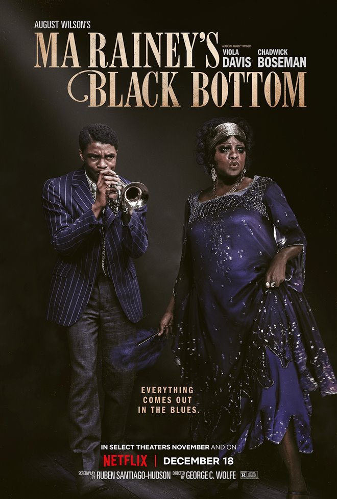DarkProjection's tweet photo. Movie night: Ma Rainey’s Black Bottom | What’s your take on this film? #MaRaineysBlackBottom #Netflix #ViolaDavis #ChadwickBoseman #film #movienight #DarkProjection https://t.co/gtSYu8miFO