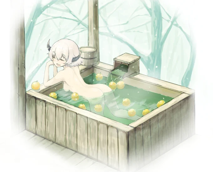 冬至の日はゆず湯 