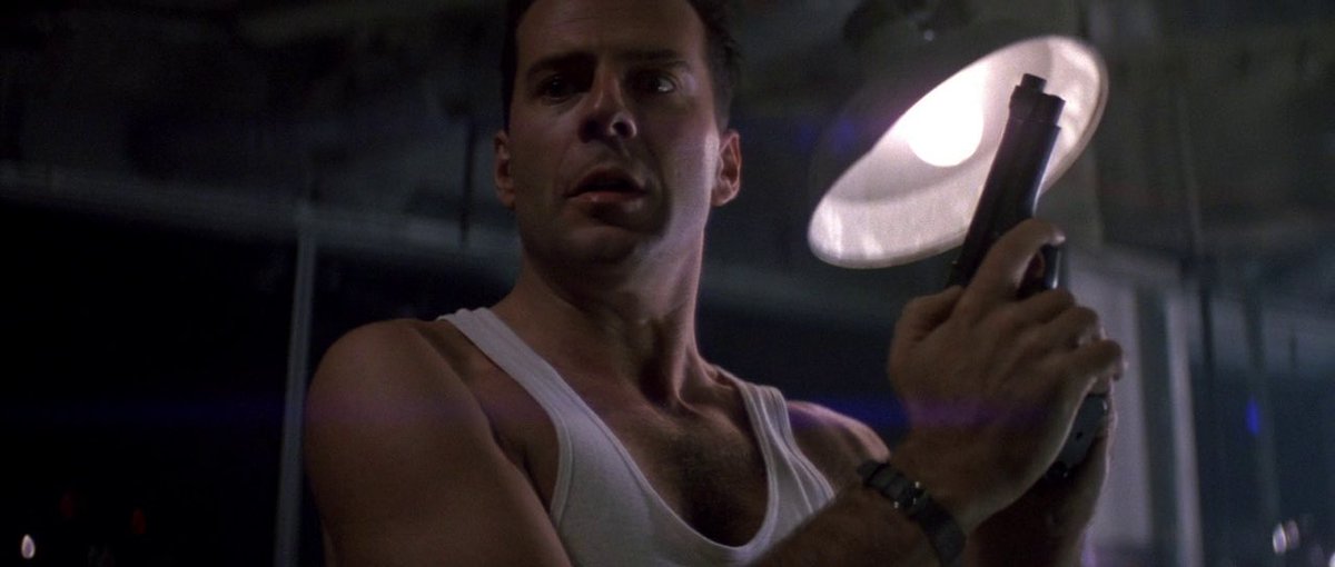 AlecFPrice's tweet photo. #NowWatching Die Hard (1988)

It set the template and the bar for every action film that followed for more than a decade and John McTiernan’s classic thriller still stands up, with everyman Bruce Willis donning the white vest of heroism versus Alan Rickman’s brilliant villain. https://t.co/DsN9KMQX47