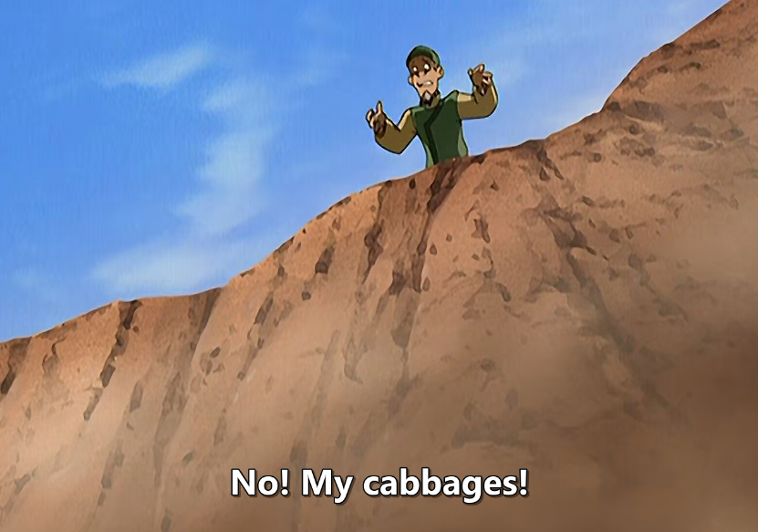 FIRST APPEARANCE OF CABBAGE GUYYYYartbook says he was inspired by those 3 old guys who would randomly appear over and over again in Cowboy Bebop