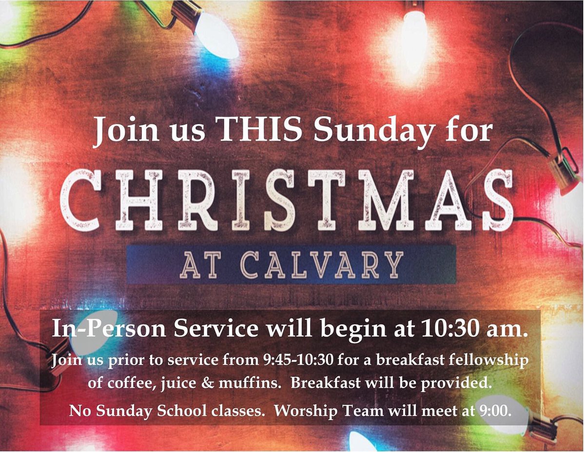 CalvaryAOG's tweet photo. Come worship with us tomorrow! https://t.co/k1kEOFRfbo