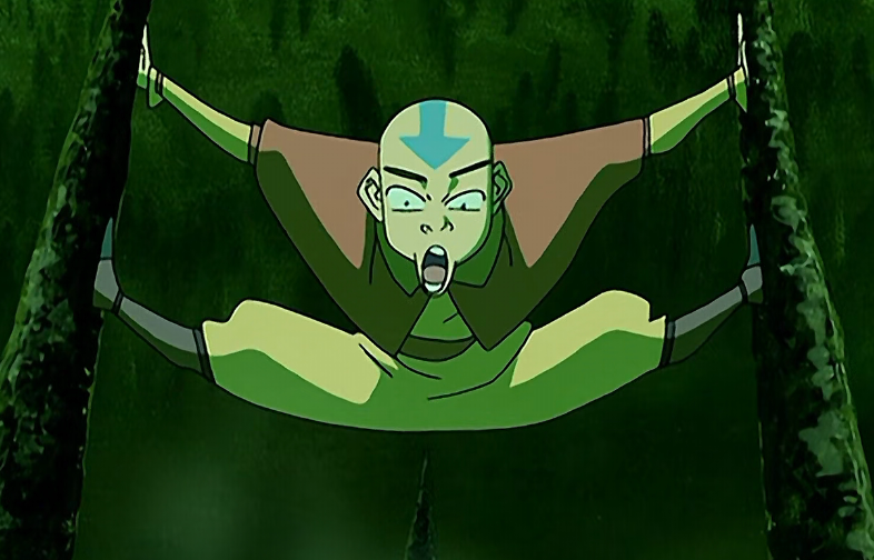 if Aang had slid a few more centimeters down here he really would've been the last airbender ever(until harmonic converge, I guess)