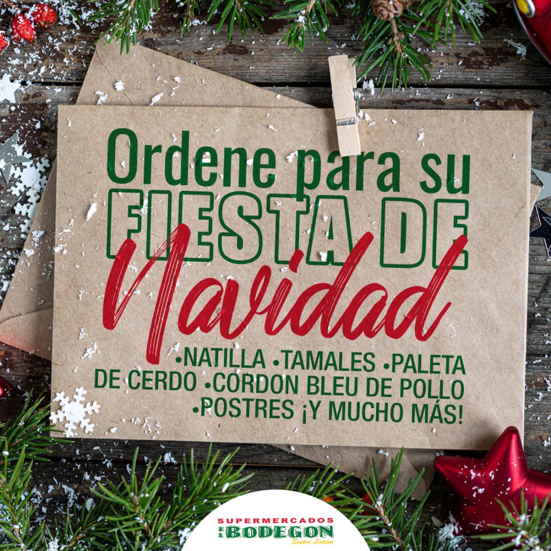 elbodegonsuper's tweet photo. Para esta navidad, ponle sabor y color  a tu menú; ordena tu cena con nosotros !! https://t.co/oNMMQ1i1QS