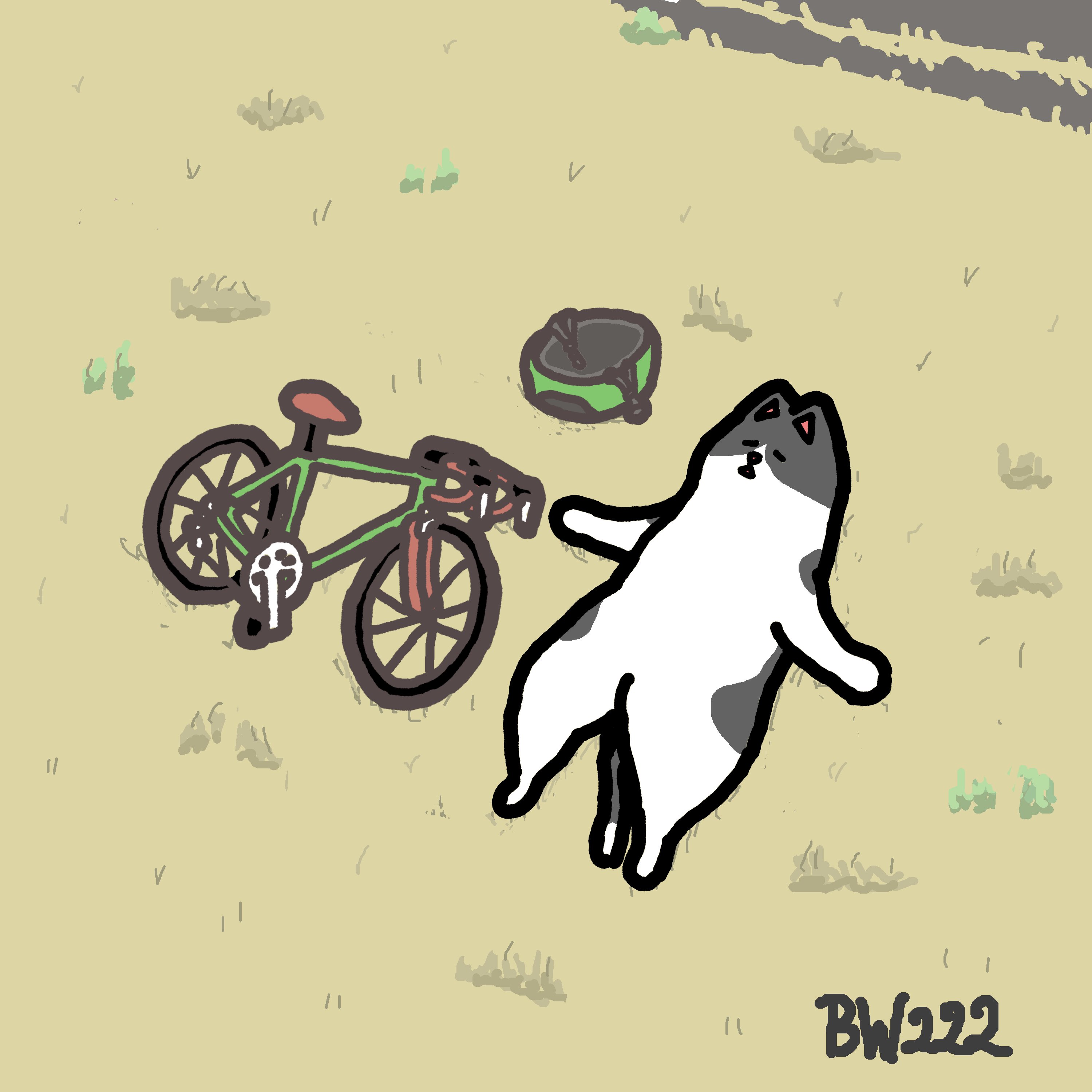 تويتر くろもり على تويتر たくさん自転車で走って寝転んでいるネコさんを描きました サイクリング ロードバイク ごろ寝 自転車好きと繋がりたい イラスト ゆるいイラスト イラスト好きさんと繋がりたい 創作 冬の創作クラスタフォロー祭り 猫