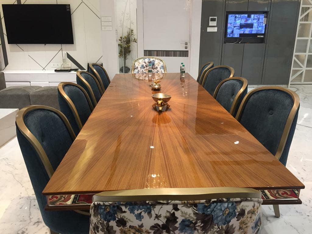 InteriorJill's tweet photo. Loose furniture in the dining room or living room plays a very important part in shaping the overall design of the space. 
Jill Interior Work 
A Turnkey Solution Company 
@chiragbhardwaj76 #diningroom #diningtable #loosefurniture #solidwood #btc #chair #sofa #diningtop #trending https://t.co/3Vhm3jdEix