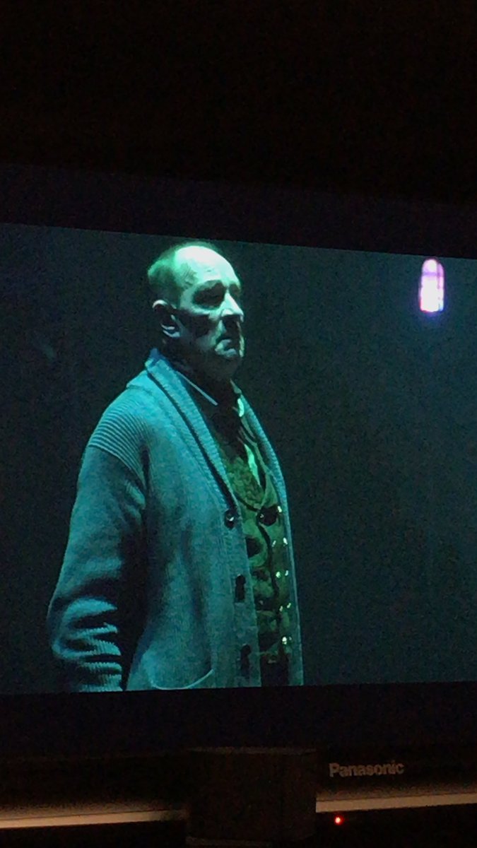 rexfromcalgary's tweet photo. Finished eating dinner. Now watching A Christmas Carol @TheatreCalgary on the TV by Airplay to AppleTV. Wonderful to watch theatre again while sipping red wine. Fantastic production! https://t.co/SJY6rFWHGo