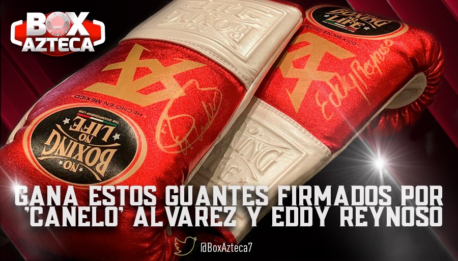 BoxAzteca7's tweet photo. ¿Te gustaría tener estos guantes firmados por Canelo Álvarez y Eddy Reynoso cortesía de @TeamCanelo ?
Comparte una foto siguiendo nuestra transmisión y usa el #CaneloEsAzteca 🥊💥

¡El ganador será elegido por una aplicación y publicado sobre este post! https://t.co/XaeOm87Mx4
