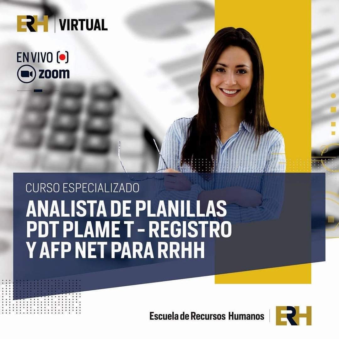 💻 Inscripciones abiertas!
➡️ Curso Analista de Planillas para RRHH 💻
🎥 Clases en vivo online vía zoom
➡️ Inscríbete aquí: bit.ly/APRH-ERH
#RRHH #PLANILLAS #RRHHPERÚ #ESCUELADERRHH #REMUNERACIONES #PLANILLAELECTRONICA