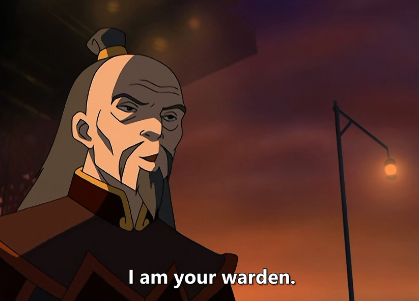 THIS WARDEN IS VOICED BY GEORGE TAKEI BTWIT MAKES ME LAUGH SO HARD HOW THEY KEEP HAVING CELEBRITIES VOICE THESE RANDOM CHARACTERS AND THEY DON'T EVEN MAKE IT A BIG DEAL(I wonder how actual voice actors feel about celebrities getting an easy pass into their industry)