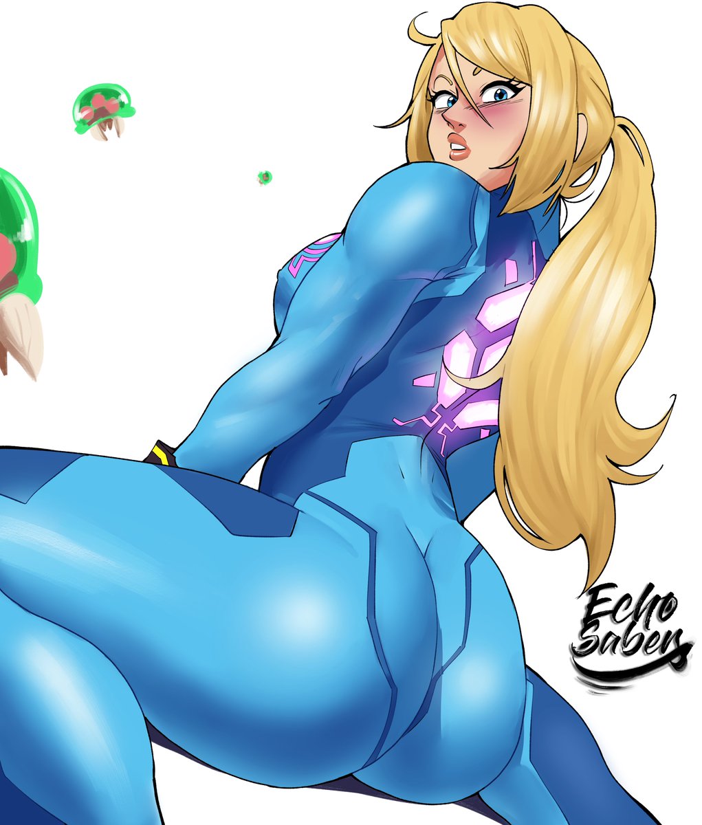 EchoSaber1's tweet photo. Drawing Samus is so fun 😏 https://t.co/WwjQW2gBMe