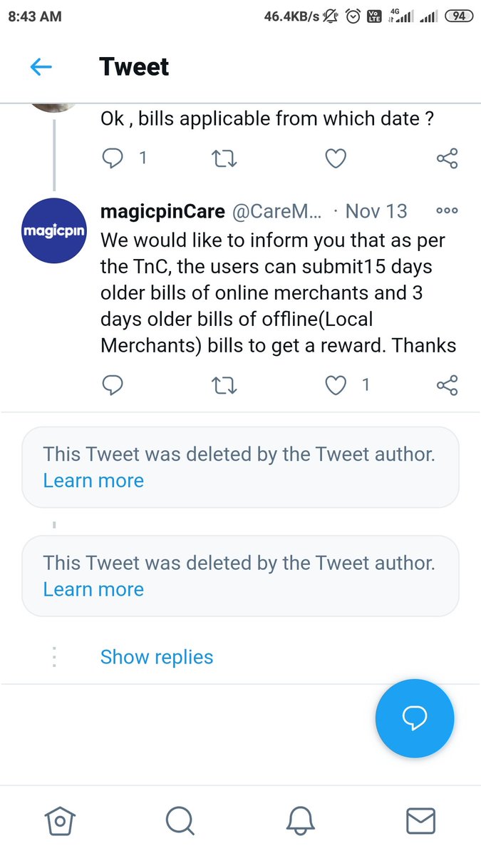 sknagmoti's tweet photo. @CareMagicpin @mymagicpin My all comments removed by @anshoo as he knows that my comments will expose frauds of Magicpin.
This is not expected by CEO and Co-founder of the app.
He must be taken responsibility and should stop the frauds.
Is he fraudster?
#FraudMagicpin https://t.co/WvPMv4vZik