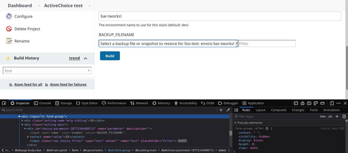 kinow's tweet photo. Holidays (plus some annual leave)! Time to have fun working on #OpenSource projects. First of the list is #Jenkins Active Choices. Ioannis Mavroukakis' PR has a neat workaround for the Jenkins layout moving from tables to divs. To be released soon https://t.co/vzIwb0vzWw #biouno https://t.co/IqbCY4uBrR