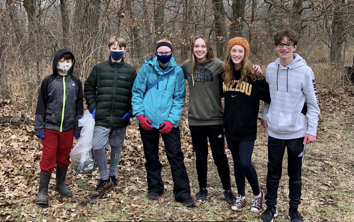 AVID sophomores picked up trash today in Capen Park. #CommunityService