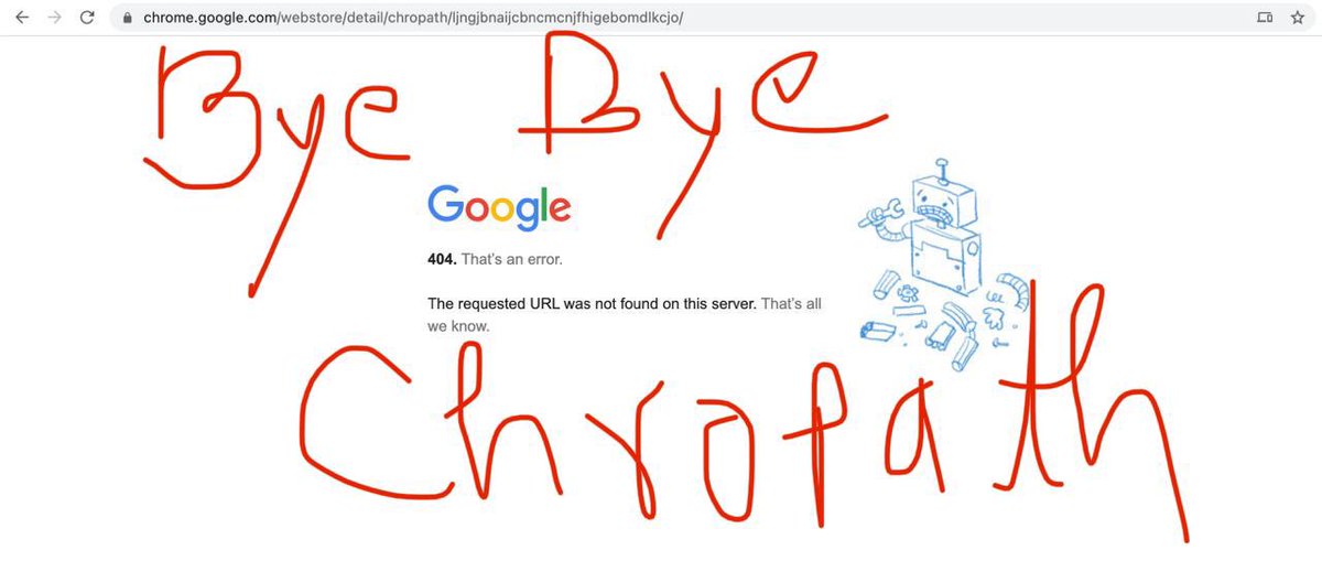 testing_trends's tweet photo. After #FirePath , its time to say goodbye to #ChroPath!! 😞
But good news 🎊, we have got an award winning #innovative xpathtool @SelectorsHub!!

https://t.co/aiBUZ0QQgy

#byechropath @ChroPath #selectorshub #chropathreplacement #chropathalternative #news #testing https://t.co/gSkdu9GRmu