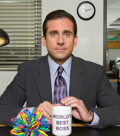 michael scott:- a twarrie- didn't know about them but heard jim and pam talking about it once in the break room- believes in all of the stunts and calls dwight a weirdo for thinking bbg is real- unlarries at least once a day- drama and breakdown on the tl every day