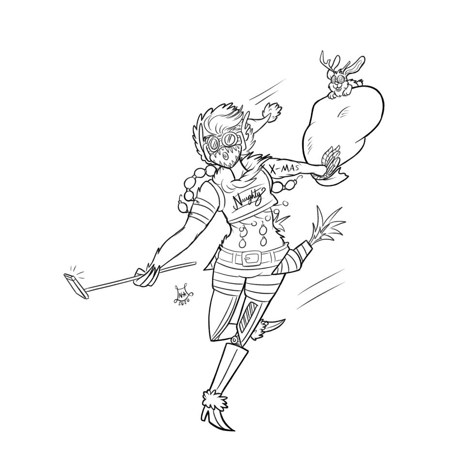 NighteStudios's tweet photo. I made a #grinchsona for Octane with a Navi companion. 🐇

#ApexLegends https://t.co/KVw5kTHXwl