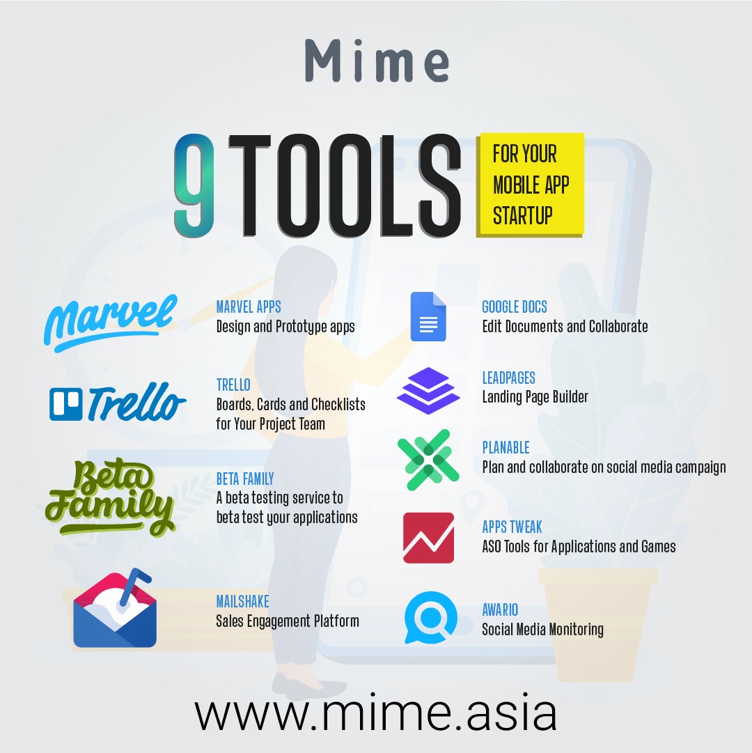 mimeasia's tweet photo. These mobile apps will help you and your team to manage and maintain your project.
#mime #mimeasia #mimestories #apps #tools #technology #startup #project #enterpreneur #enterprises #marvel #trello #betafamily #mailshake #googledocs #leadpages #planable #appstweak #awario https://t.co/NNaCPiJft7