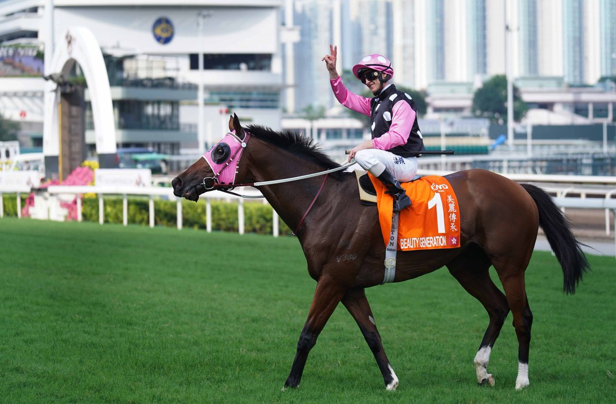 Enjoy retirement, Beauty Generation. 

🥇 x18
🥈 x4
🥉 x6
🏆 x8 G1s
💰 HK$106.2 million
🏅 x3 Champion Miler
👑 x2 Horse of the Year 

#Champ #HKracing