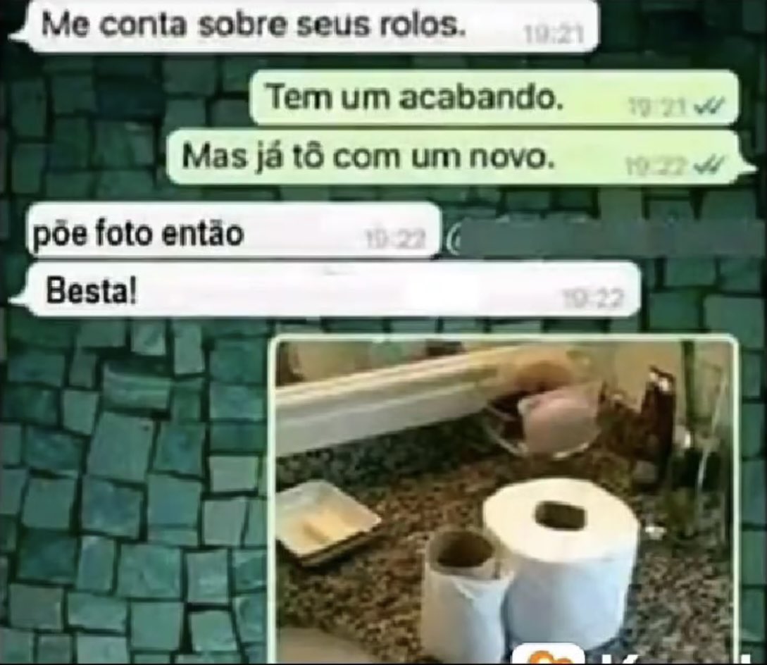 Quando dizem q pego muita gente

Eu: